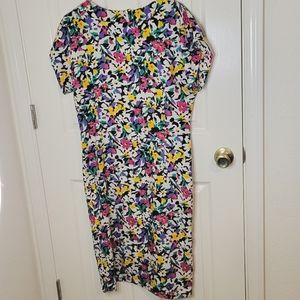 Hand made 80s 90s Vintage Floral dress